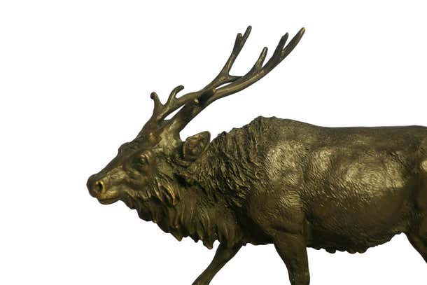 Miguel Fernando Lopez 'Milo' Bronze Deer Statue