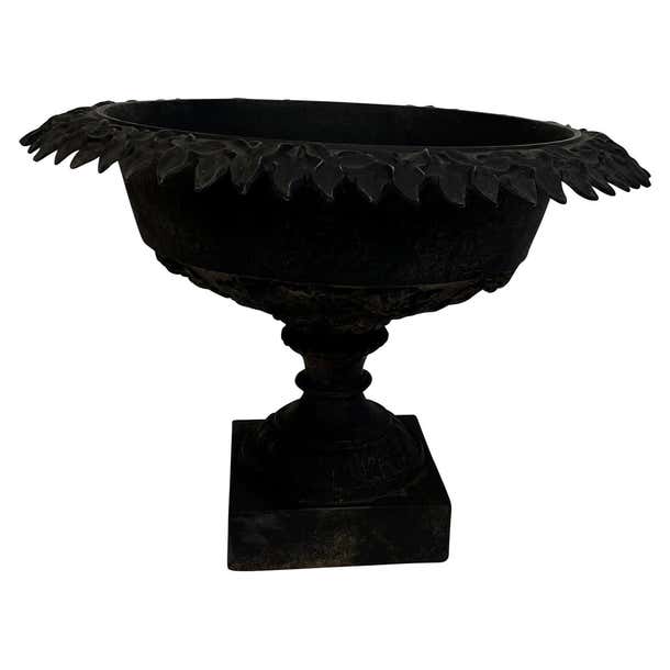 Victorian Black Cast Iron Jardinière/Planter