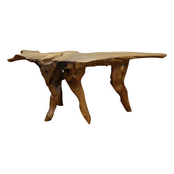 California Redwood Sculptural Root Table