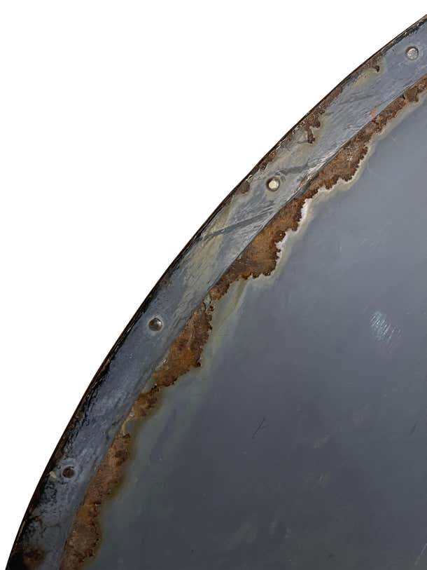 20th Century Sunflower Black Wrought Oversized Iron Hand Forged Andirons