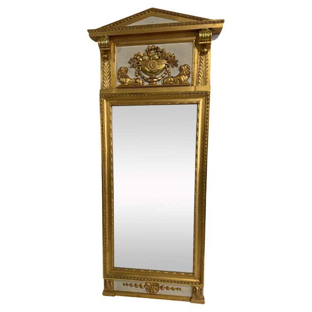 19th Century Swedish Neoclassical Pier Mirror
